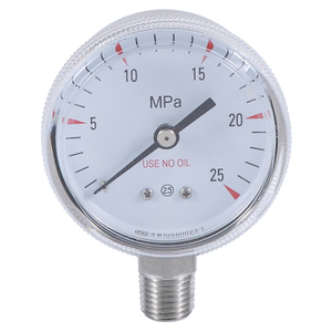 HF 50mm 316 stainless steel Corrosive gases specialty gas lab regulator Pressure Gauge manometer