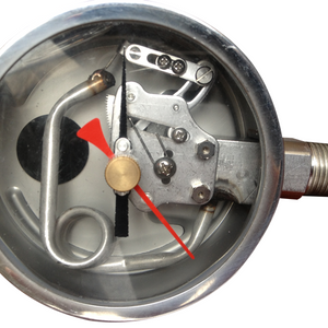 HF 4" 100mm all SS stainless steel liquid filled hydraulic laser welding pressure gauge