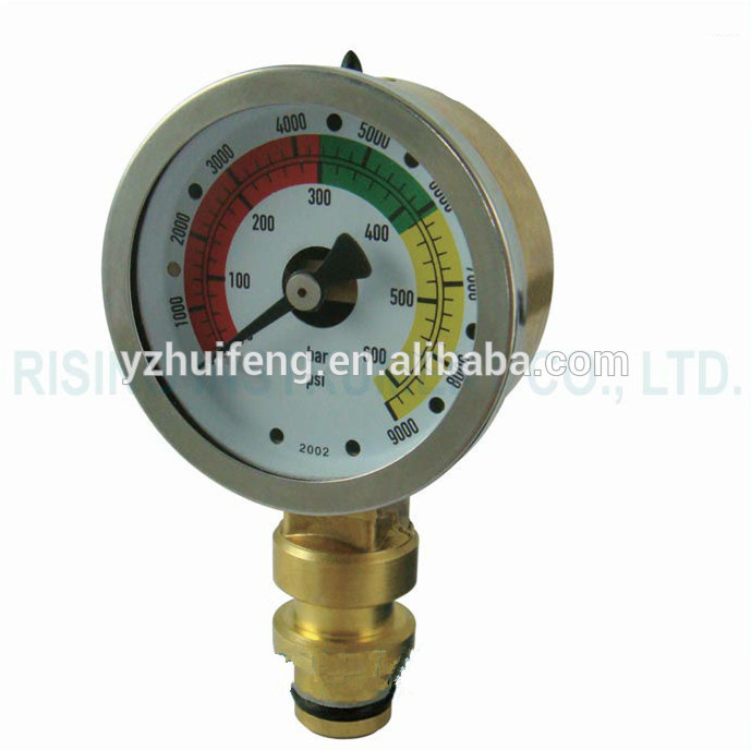 HF From 0 to 600bar Mini Vibration-resistant Pressure Gauge