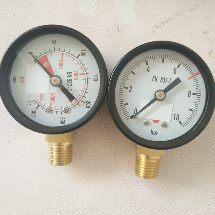 HF 2" 50mm use no oil medical oxygen acetylene CE UL approved pressure gauge