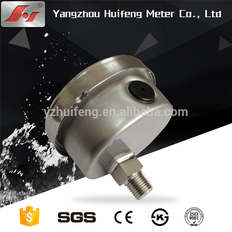 HF good quality 2.5" 60mm 63mm stainless steel bourdon tube pressure gauge manometer