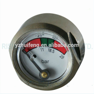 HF Dual Scale 28bar Pressure Gauge for Fire Extinguisher Use