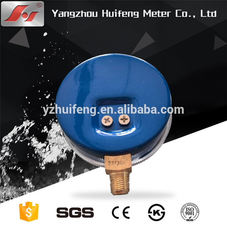 HF Y80 80mm Freon high quality steel case refrigeration R22 R407C R32 R410 pressure gauge