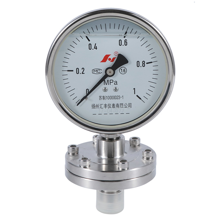 HF High quality PSQ series 316LSS sanitary diaphragm Seal Pressure Gauge Manometer