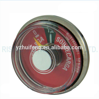 HF Fire Extinguisher Pressure Gauge Fire-fight Stainless Steel Case