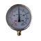 60mm compound polished pressure gauge with bottom connection