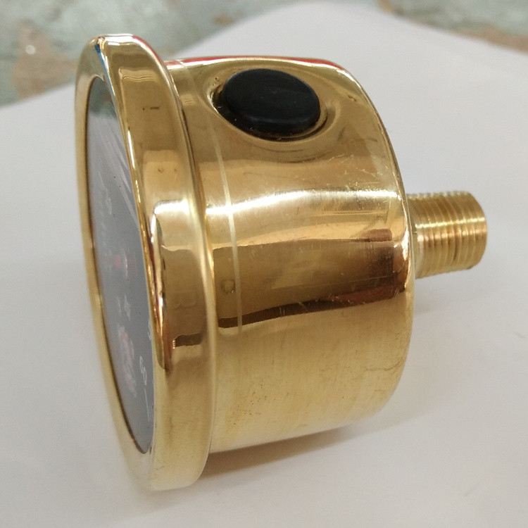 HF 40mm 0-60 psi high quality glycerin or silicone oil filled water manometer golden case pressure gauge