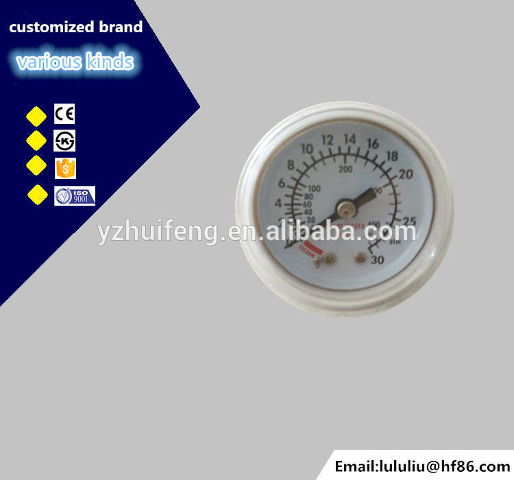 HF cheap 40mm plastic case medical oxygen pressure gauge