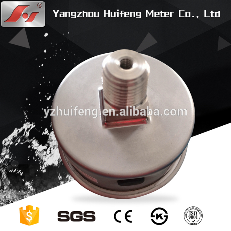 HF 2" 50mm stainless steel liquid filled laser welding bar / psi EN837-1 pressure gauge