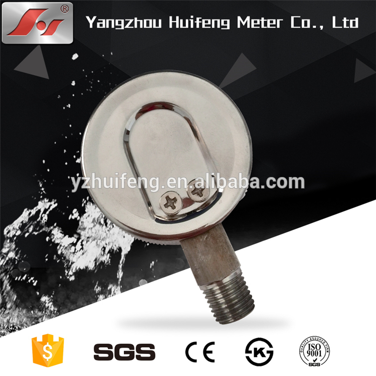 HF Y50 oxygen high quality all stainless steel use no oil Pressure Gauge manometer