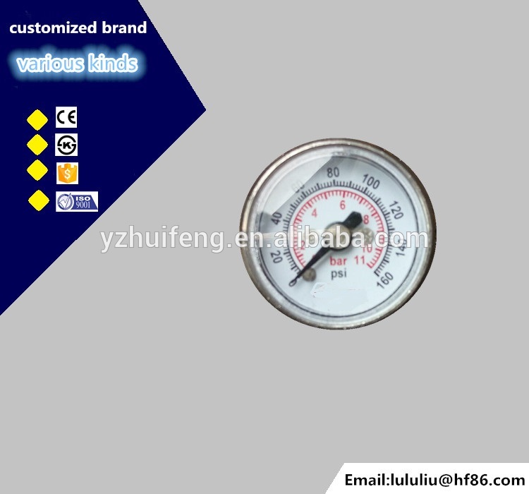 HF Y25 Miniature micro Pressure Gauge With Plastic Case for Sprayer