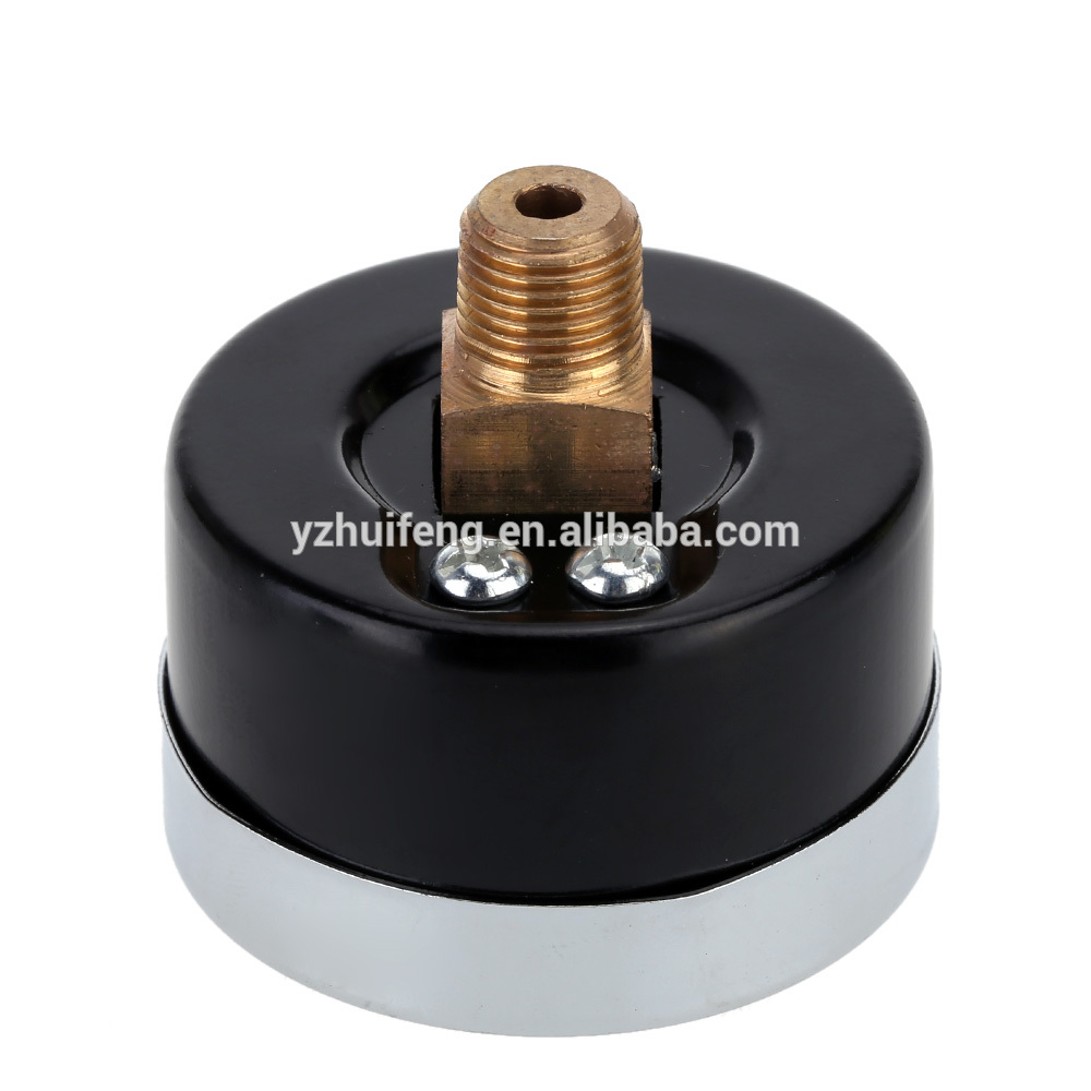 HF 0-60PSI/4BAR Back Mount 1.5" Dial Plate Air Compressor Hydraulic Mini Vacuum Pressure Gauge