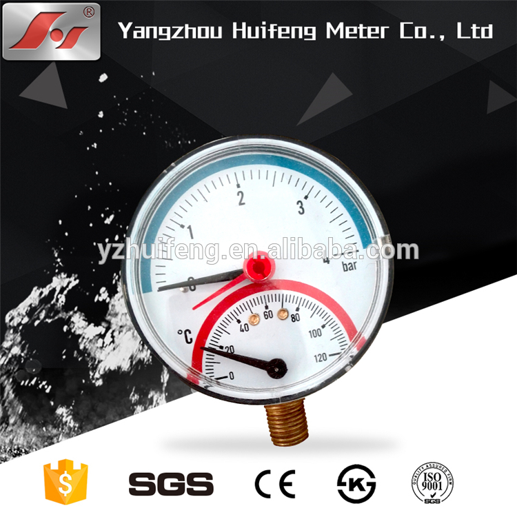 HF Factory price china manufacturer Dial size 60mm temperature gauge manometer