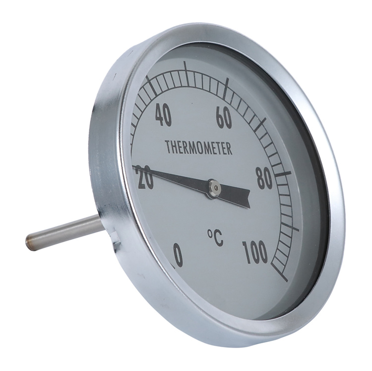 HF 100MM stainless steel bimetal thermometer pressure gauge for the steam