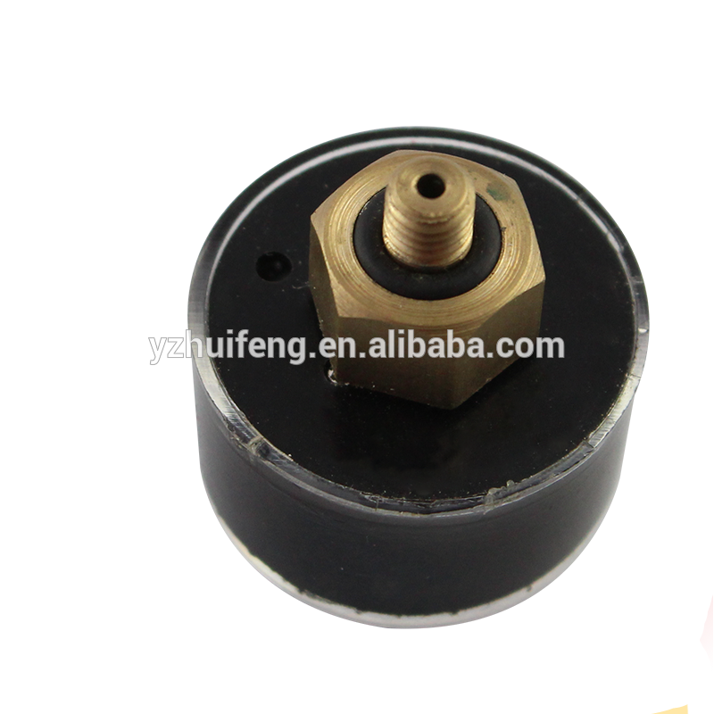 HF Top selling Black ABS Plastic Casing Case Small 0-10bar Dry Water Gas Mini Pressure Gauge