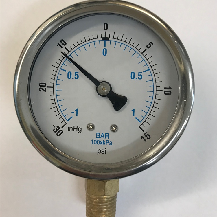 HF 3" compound oil pressure gauge