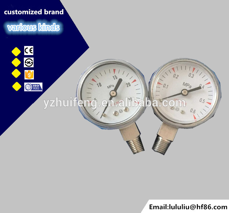 HF cheap use no oil oxygen pressure reducer valve gauge