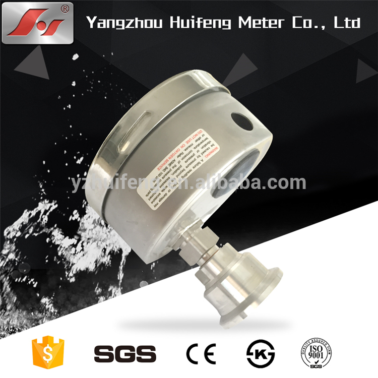 HF 4" 100mm all SS stainless steel liquid filled hydraulic laser welding pressure gauge