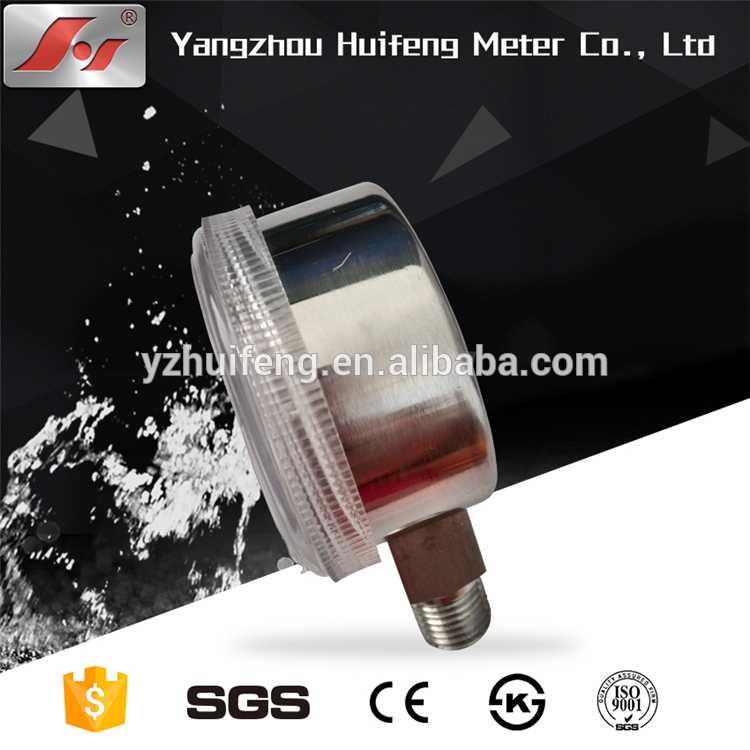 HF 2" 50MM use no oil medical Oxygen Acetylene stainless steel removable case Pressure Gauge
